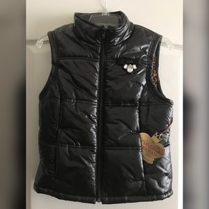 Vera Wang black bubble vest